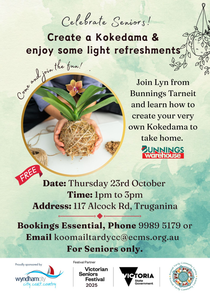 Seniors Festival - Create a Kokedama