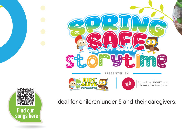 Kids alive spring safe storytime poster