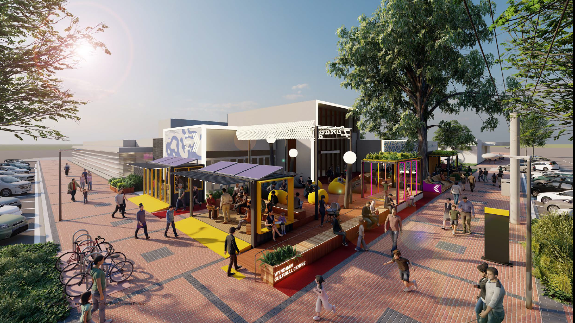 Wyndham Cultural Centre façade – new outdoor space