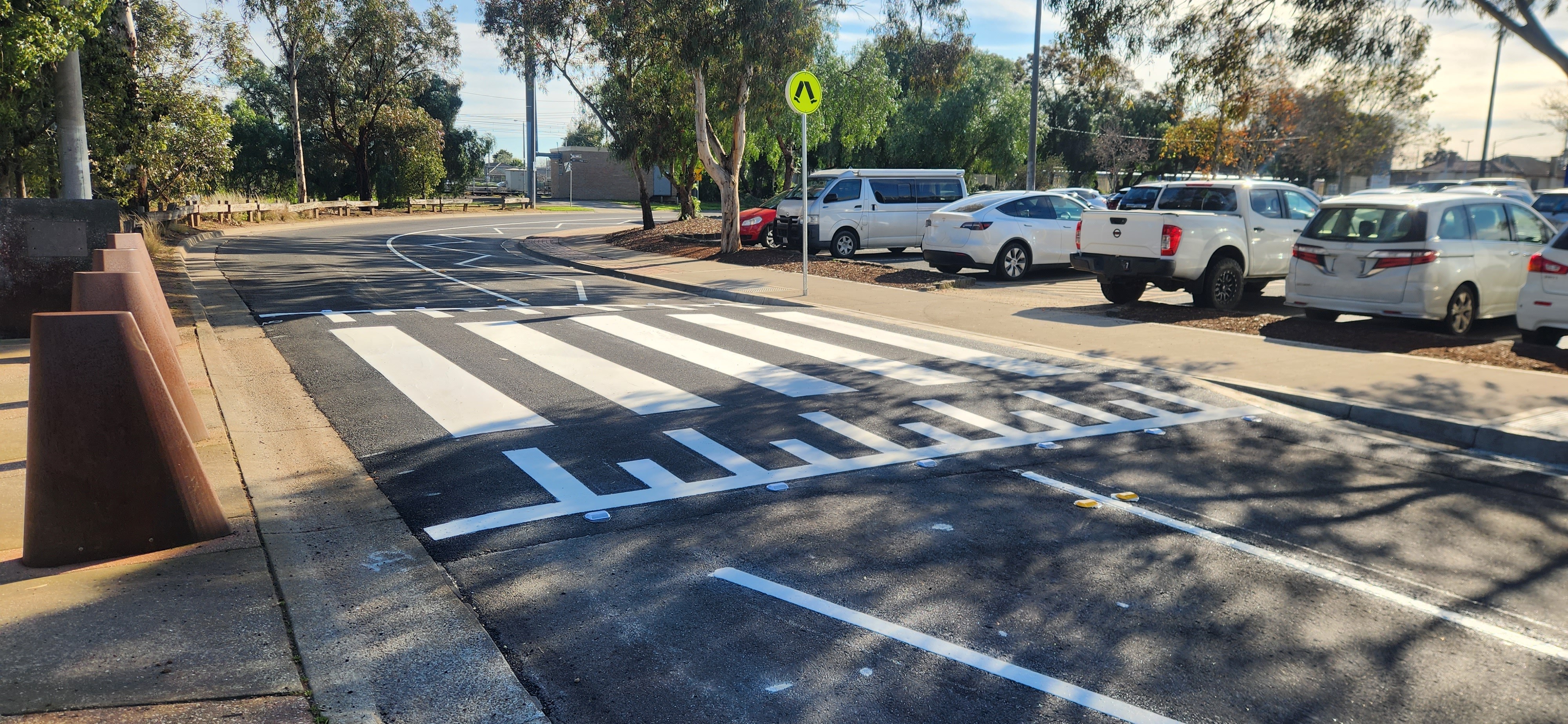 Werribee City Centre pedestrian crossings