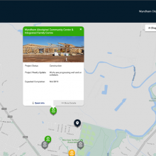 Desktop View - Residential address search within a 3km radius
