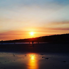 Sunset at a beach