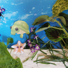 A child's underwater themed collage