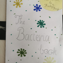 A child's design for the cover of The Bacteria Book