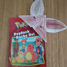 Pokemon book with a pokemon bookmark 