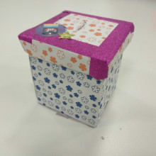 A decorated paper box 