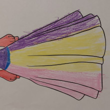 Vedika. Age 6. Princess Gown.