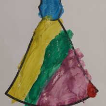 Vedika. Age 6. Princess Gown.