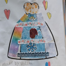 Vedika. Age 6. Princess Gown.