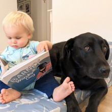Casey Reading to Barney