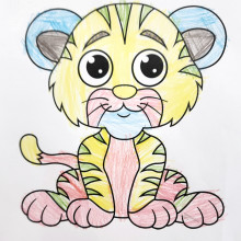 Myra. Age 5. Tiger Cub.