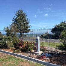 Beach views from the park