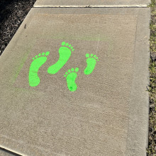 Active Travel Path Spray Painting Active Travel Path Spray Painting