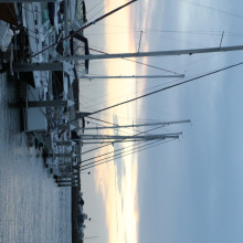 Maiya age 11. A Row of Boats