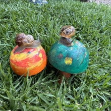 My pet snails Monty and Shelly by Airini, age 5
