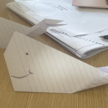 Origami Whale. Lola age 15