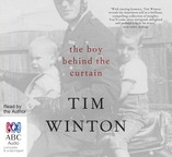 Boy behind the curtain cover