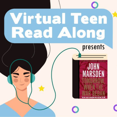 A teen has headphones leading to a copy of Tomorrow when the war began