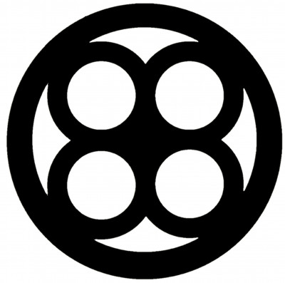 A circle with four circles inside, as though the letters pbdg are overlapped.