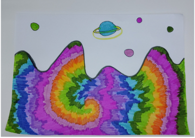a spiral space painting example