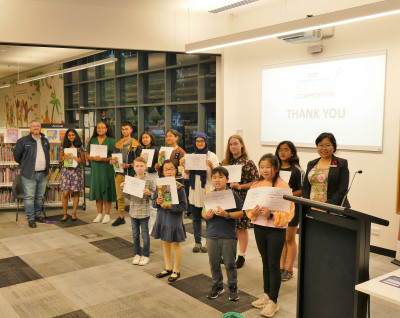 A group photo of some of the winners