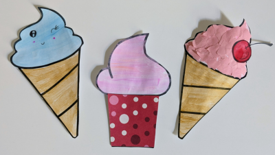 an extract of the Food icecreams activity