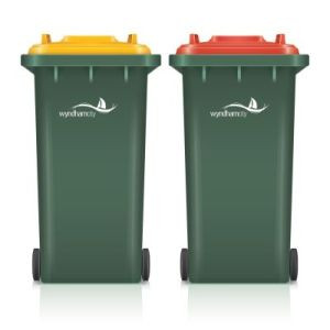 Red and Yellow Bins