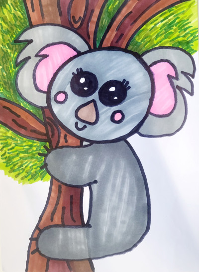 Koala in a tree