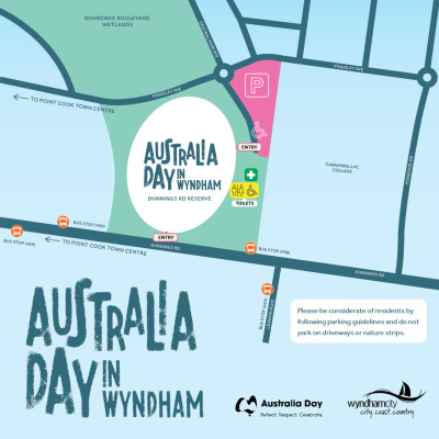 How to get to Australia Day map