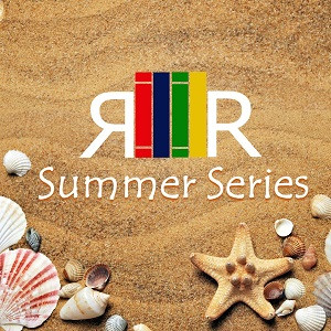 Recently Returned Summer Series Logo over a sandy beach