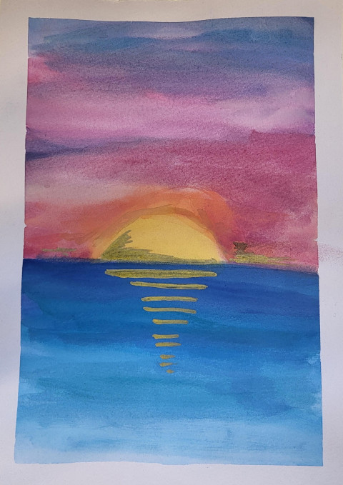 Sunset painting