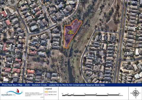 Skeleton Creek - Leakes Rd to Morris Rd Conservation Reserve West Side - Spot Burn 2026