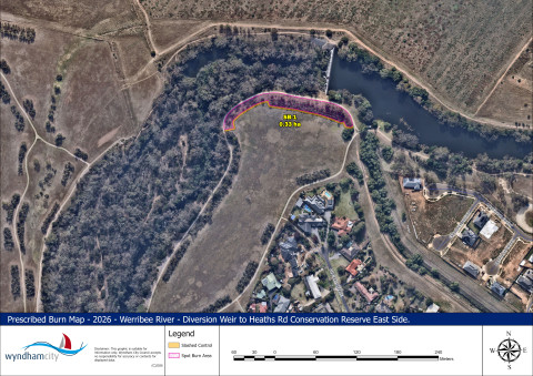 Werribee River - Diversion Weir to Heaths Rd Conservation Reserve - Spot Burn 2026