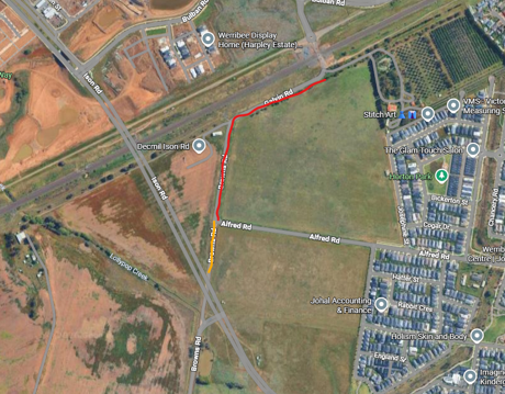 Re-naming of northern section of Browns Road to Alfred Road, Werribee