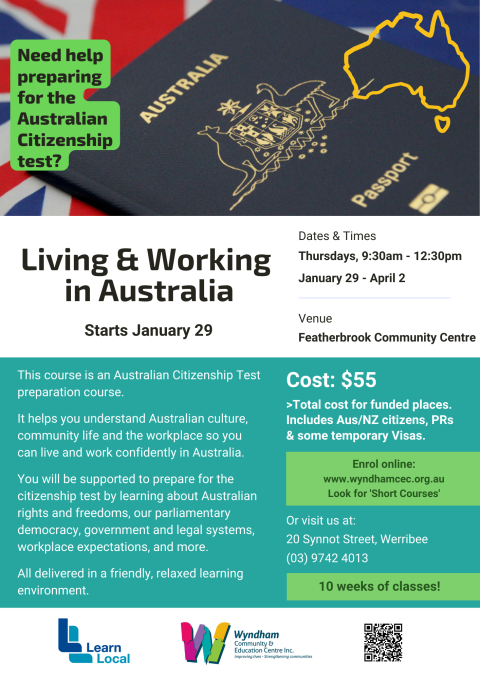 Living and Working in Australia Course