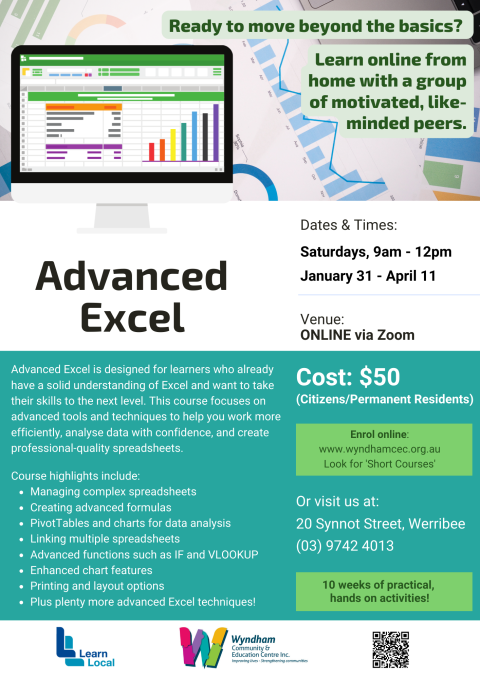 Advanced Excel course - Online