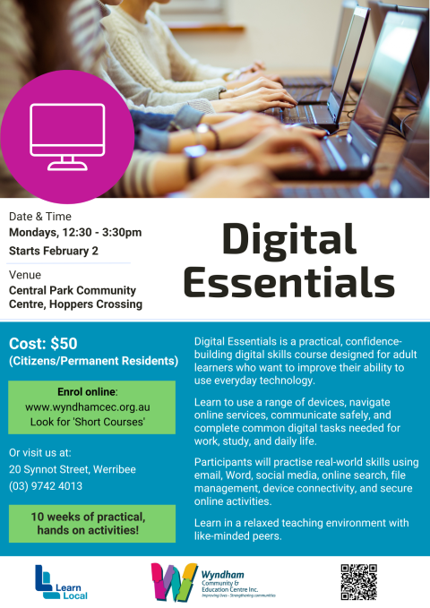 Digital Essentials course - Hoppers Crossing 