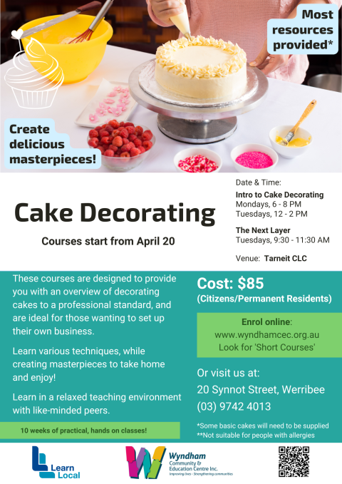 Intro to Cake Decorating 
