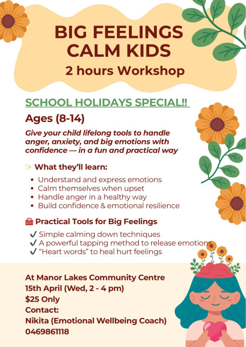 Big Feelings Calm Kids - 2 hour workshop
