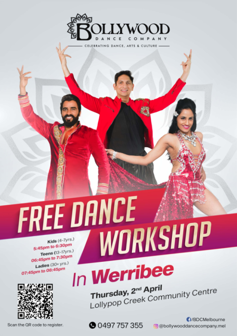 Free dance workshop by Bollywood Dance Company
