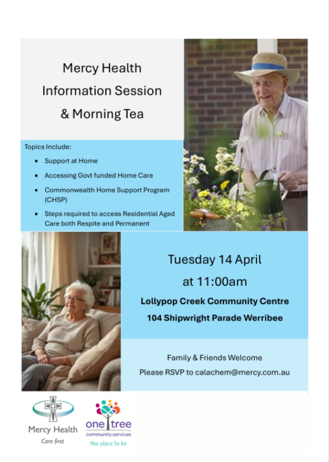 Mercy Health Information Session & Morning Tea 