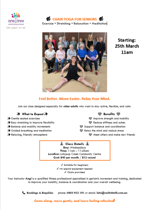 Senior Chair Yoga Class