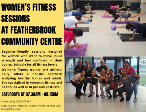 Women’s fitness session at Featherbrook Community Centre