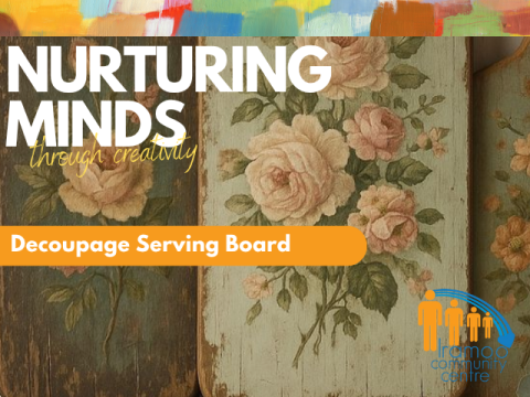 Nurturing Minds Through Creativity - Decoupage Serving Board