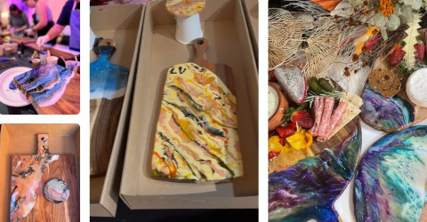 Tapestry of Culture – Resin Cheese Board workshop