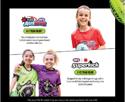 a flyer with one girl in red smiling and another 2 girls in purple and yellow, one with their arm over the other's shoulder