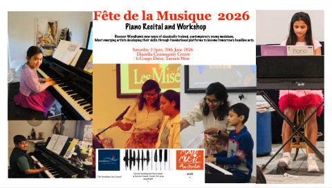 Fête de la Musique 2026 - Piano Recital and Workshop