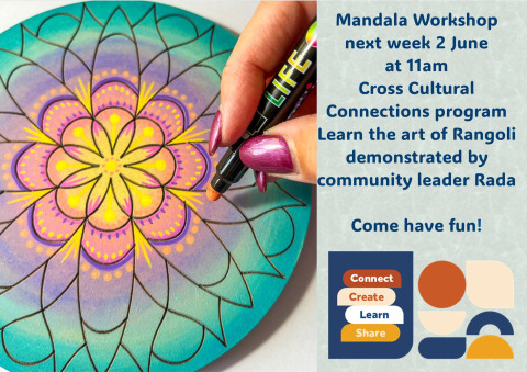 Cross Cultural Connections Mandala workshop
