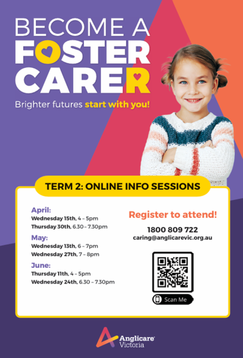 Online Foster Caring Information Sessions with Anglicare Victoria
