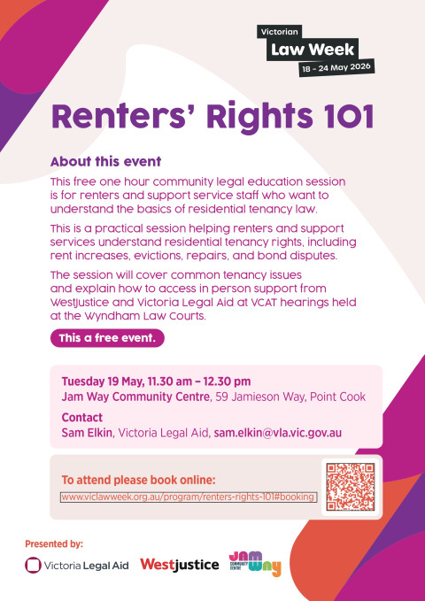 Victorian Law Week - Renters Rights 101